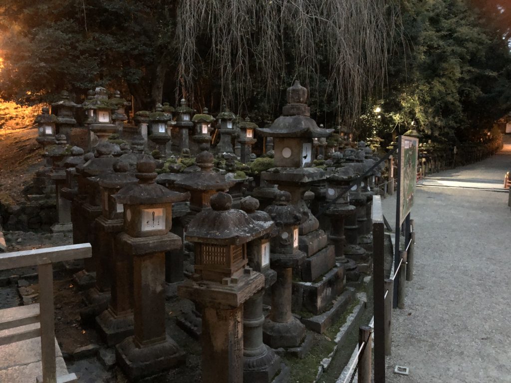 Even more stone lanterns.